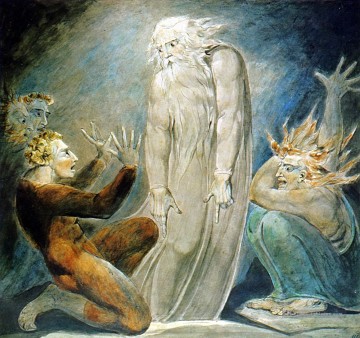 La sorcière d’Endor William Blake 2 Peinture à l'huile